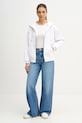 Calvin Klein Jeans bluza LV047B237G biały AW25