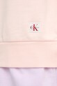 Bombažen pulover Calvin Klein Jeans LV047B238G roza