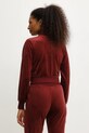 Odzież Guess bluza welurowa COUTURE V3BQ22.K0232 bordowy