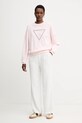Guess bluza bawełniana RACHELE W5YQ04.KC8I0 różowy AW25