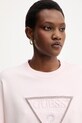 Guess bluza bawełniana RACHELE różowy W5YQ04.KC8I0