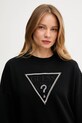 Дрехи Памучен суичър Guess RACHELE W5YQ04.KC8I0 черен