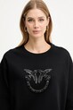 Pinko bluza bawełniana czarny 100534.A2RO