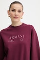 Armani Exchange bluza bawełniana bordowy XW000747.AF16114