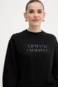 Bavlnená mikina Armani Exchange čierna XW000747.AF16114