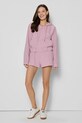 Bizuu bluza bawełniana CIANA CIANA.ROZOWY.SS25 różowy AW25
