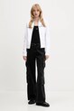 Guess Jeans bluza bawełniana W5YQ17.K68I4 biały AW25