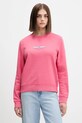 Guess Jeans bluza bawełniana nadruk różowy W5YQ23.K68I4