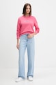 Guess Jeans bluza bawełniana W5YQ23.K68I4 różowy AW25