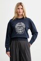 A.P.C. bluza bawełniana A.P.C. x MARC JACOBS nadruk granatowy COHKQ.F37001