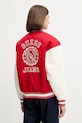 Odzież Guess Jeans kurtka bomber W5YL15.WHAA2 czerwony