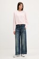 Бавовняна кофта Guess Jeans W5YQ15.K68I4 рожевий AW25