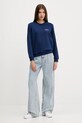 Хлопковая кофта Guess Jeans W5YQ22.KCXQ1 тёмно-синий AW25