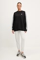 adidas Originals felpa in cotone 3-Stripes JX5285 nero AW25