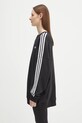 adidas Originals hanorac de bumbac 3-Stripes JX5285 negru AW25