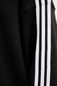 adidas Originals hanorac de bumbac 3-Stripes JX5285 negru