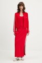 Πλεκτή ζακέτα adidas Originals Slim Knit TT JY2598 κόκκινο AW25