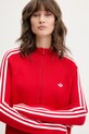 Πλεκτή ζακέτα adidas Originals Slim Knit TT κόκκινο JY2598