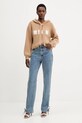 MSGM sweter wełniany 3941MDM219.257785 beżowy AW25