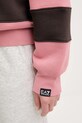 EA7 Emporio Armani hanorac de bumbac AF16427.7X000143 roz