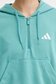 adidas bluza 3-Stripes JX7677 turkusowy