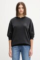 Tommy Jeans bluza bawełniana nadruk czarny DW0DW21586