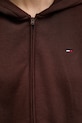 Tommy Jeans bluza bawełniana DW0DW21590 brązowy