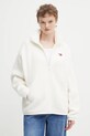 Tommy Jeans bluza polarowa bez kaptura beżowy DW0DW21596