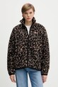 Tommy Jeans felpa in pile senza marrone DW0DW21596