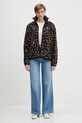 Tommy Jeans felpa in pile DW0DW21596 marrone AW25