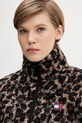 Tommy Jeans felpa in pile marrone DW0DW21596