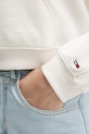 Bavlněná mikina Tommy Jeans DW0DW21598 béžová