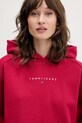 Tommy Jeans bluza bawełniana różowy DW0DW21607