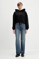 Tommy Jeans bluza bawełniana DW0DW21607 czarny NC25