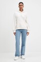Tommy Jeans bluza bawełniana DW0DW21785 beżowy AW25