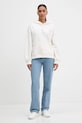 Bavlnená mikina Tommy Jeans DW0DW21785 béžová AW25