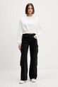 Tommy Jeans bluza bawełniana DW0DW21831 beżowy AW25