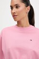 Tommy Jeans bluza bawełniana różowy DW0DW21831