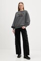 Βαμβακερή μπλούζα Tommy Jeans DW0DW21959 γκρί AW25