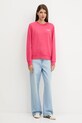 Tommy Jeans bluza bawełniana DW0DW21960 różowy AW25