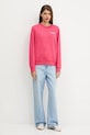 Tommy Jeans hanorac de bumbac DW0DW21960 roz AW25
