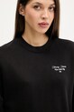 Tommy Jeans felpa in cotone nero DW0DW21960