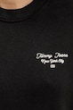 Βαμβακερή μπλούζα Tommy Jeans DW0DW21960 μαύρο
