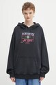 Tommy Jeans felpa in cotone con nero DW0DW22169