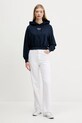 Бавовняна кофта Tommy Jeans DW0DW22170 темно-синій AW25
