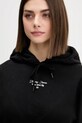 Tommy Jeans pamut melegítőfelső fekete DW0DW22170