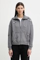 ZADIG&VOLTAIRE bluza bawełniana aplikacja szary JWSS01669