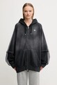 adidas Originals bluza bawełniana Oversized Hoodie z kapturem czarny KE9806