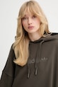adidas Originals bluză Ess Lin Hoodie verde JW1029