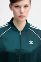 Mikina adidas Originals Sst Satin Tt zelená JZ6732